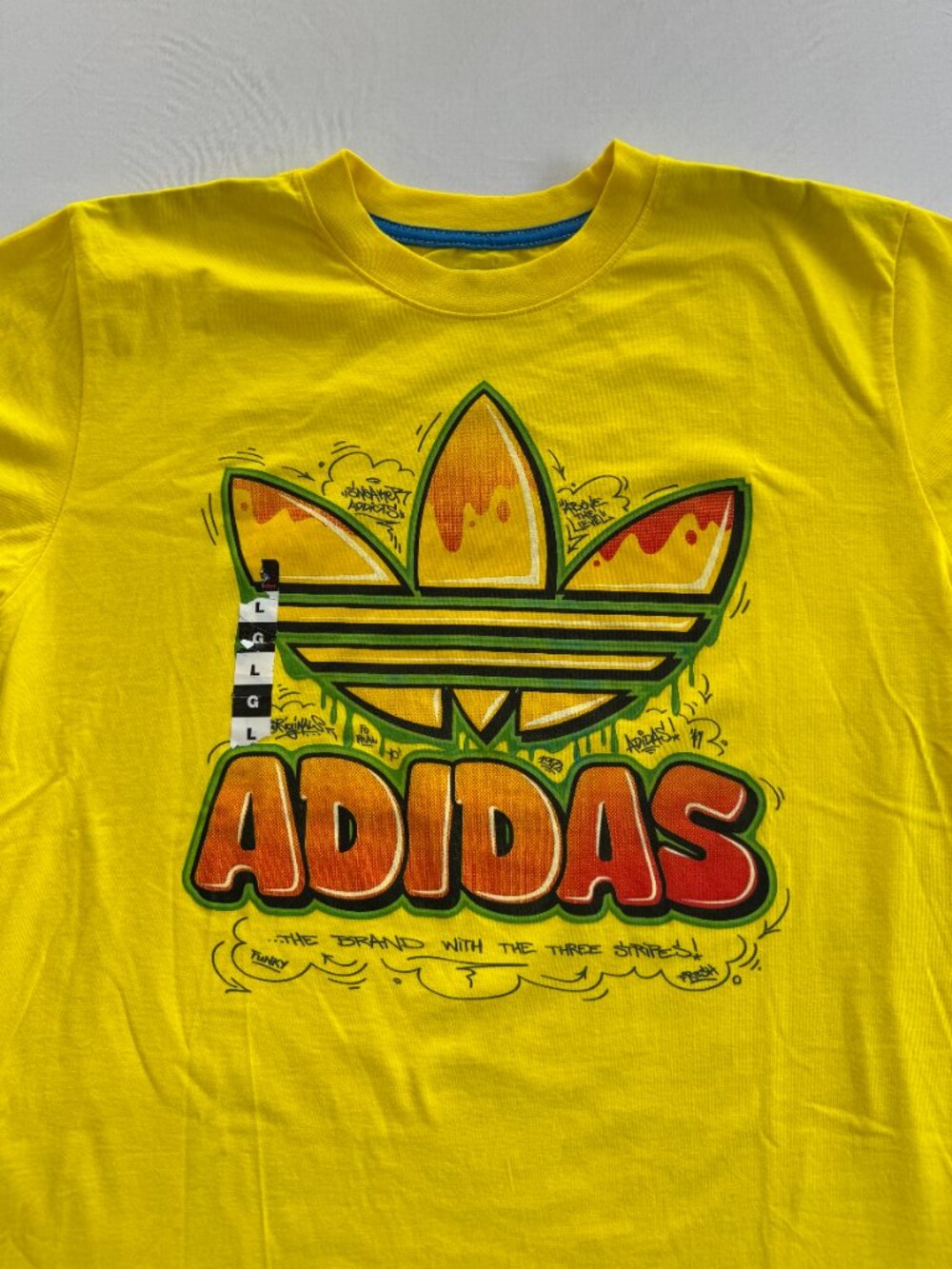 Adidas Originals Pop-Art Trefoil Graphic Tee Men's L